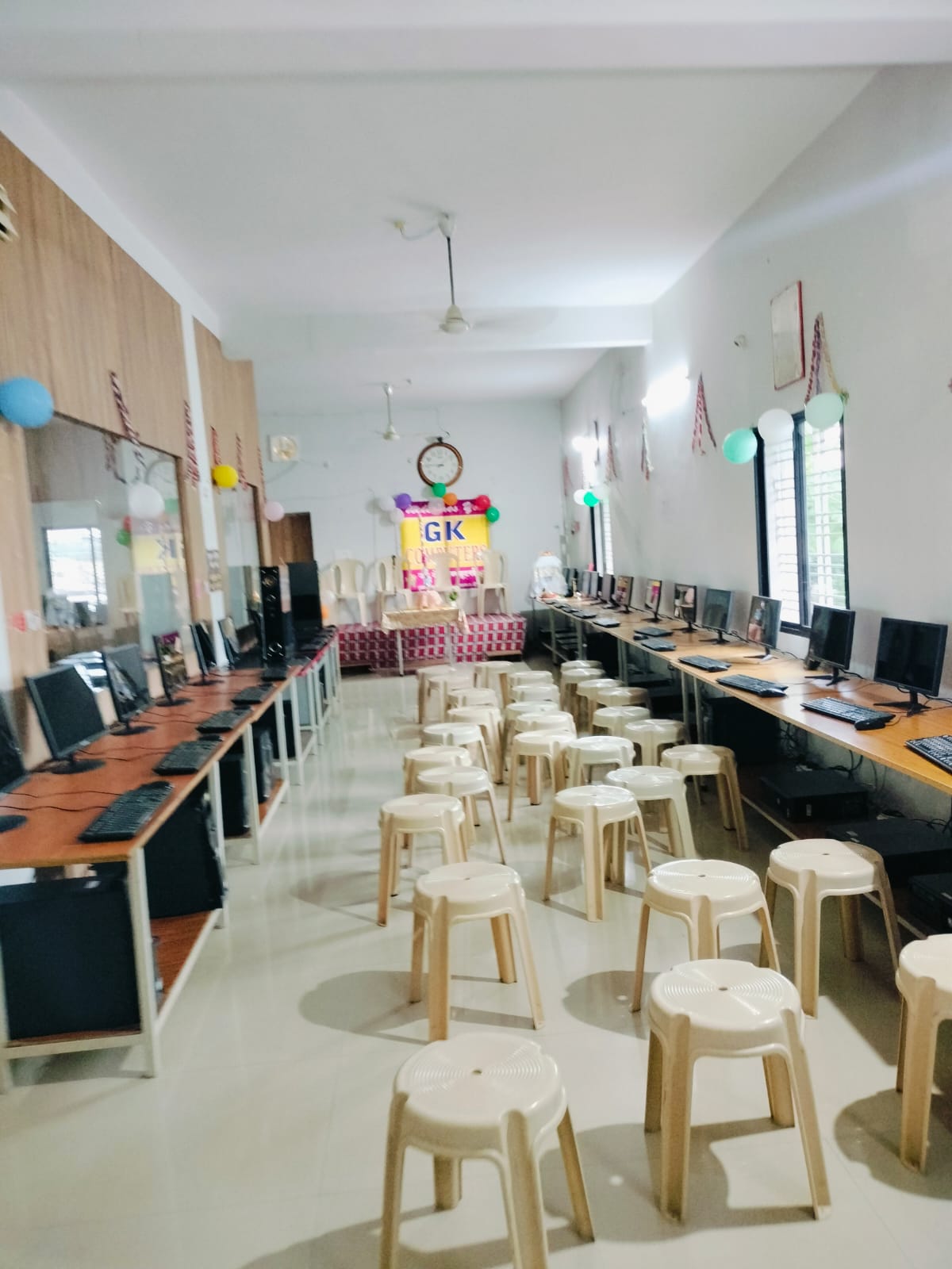 GK Computers lab — decorated and ready
